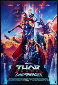 3m1025 THOR: LOVE & THUNDER advance DS 1sh 2022 Chris Hemsworth in the title role, Portman and cast!