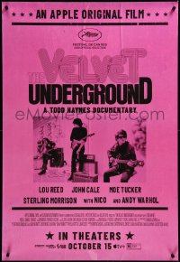 3m1053 VELVET UNDERGROUND advance DS 1sh 2021 Todd Haynes documentary, Lou Reed and more!