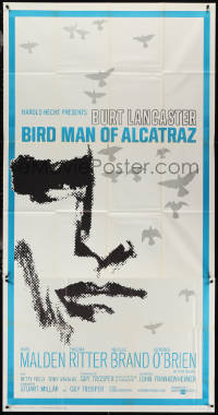 3p0343 BIRDMAN OF ALCATRAZ 3sh 1962 art of Burt Lancaster in John Frankenheimer's prison classic!