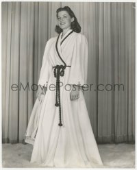 3p1853 ANN SHERIDAN 7.75x9.5 still 1939 modeling a good-looking robe of white toweling by Welbourne!