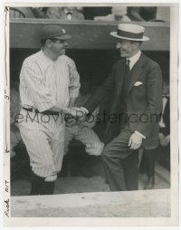 3p1860 BABE RUTH/EDDIE RICKENBACKER 6.5x8.5 news photo 1922 baseball legend meets WWI ace pilot!