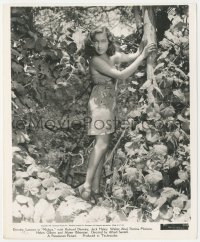 3p1873 BEYOND THE BLUE HORIZON 8x10 key book still 1942 sexy Dorothy Lamour in sarong by tree!