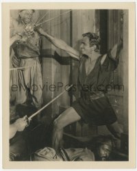 3p1878 BLACK PIRATE deluxe 8x10 still 1926 c/u of Douglas Fairbanks fighting off several men at once!