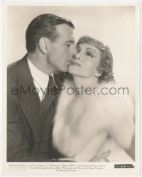 3p1882 BLUEBEARD'S EIGHTH WIFE 8x10 key book still 1938 Gary Cooper & Claudette Colbert wearing fur!