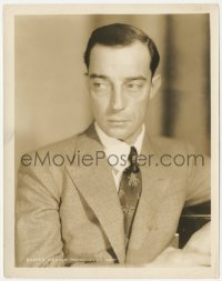 3p1894 BUSTER KEATON 8x10.25 still 1928 wonderful posed MGM portrait of The Great Stone Face!
