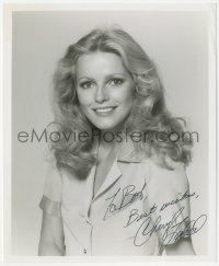 3p1908 CHERYL LADD signed 8x10 REPRO photo 1980s smiling portrait of the sexy Charlie's Angels star!