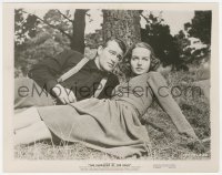 3p2151 SHEPHERD OF THE HILLS 8x10 still 1941 c/u of John Wayne & sexy Betty Field laying on grass!