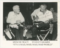 3p2165 STANLEY KRAMER signed 8x10 REPRO photo 1980s w/Spencer Tracy, It's a Mad Mad Mad Mad World!