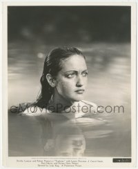 3p2210 TYPHOON 8.25x10 still 1940 great close up of sexy tropical Dorothy Lamour swimming!