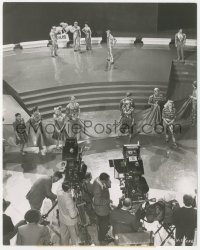 3p2213 VARIETY GIRL candid 7.25x9.25 still 1947 camera crews prepare dual shot of a dance sequence!