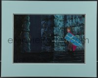 3p0013 SLEEPING BEAUTY matted animation cel in 16x20 display 1959 Prince Phillip with sword, Disney!
