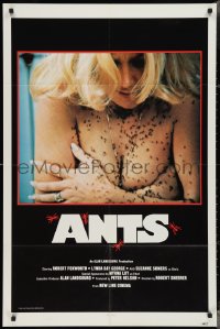 3p0635 ANTS 1sh 1978 close-up of then-unknown topless Suzanne Somers covered by deadly ants!
