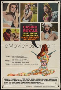 3p0186 CASINO ROYALE Argentinean 1967 all-star James Bond spoof, different image of 5 sexy ladies!