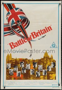 3p0442 BATTLE OF BRITAIN Aust 1sh 1969 all-star cast in historical World War II battle