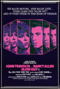 3p0443 BLOW OUT Aust 1sh 1982 John Travolta, Brian De Palma, the edge of terror, different!