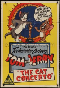 3p0446 CAT CONCERTO Aust 1sh 1947 Hanna-Barbera, Tom and Jerry have five Oscars, ultra rare!