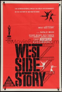 3p0479 WEST SIDE STORY Aust 1sh 1962 Academy Award winning classic musical directed by Robert Wise!
