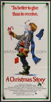 3p0506 CHRISTMAS STORY Aust daybill 1984 best classic Christmas movie, great different art!