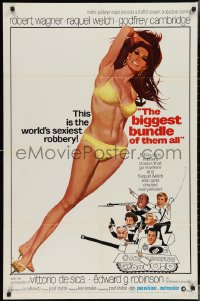 3p0655 BIGGEST BUNDLE OF THEM ALL 1sh 1968 Robert McGinnis art of sexy Raquel Welch in bikini!