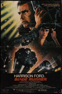 3p0659 BLADE RUNNER NSS style 1sh 1982 Ridley Scott sci-fi classic, art of Harrison Ford by Alvin!