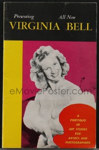 3p1698 VIRGINIA BELL softcover book 1950s topless legendary big bust performer showing her assets!