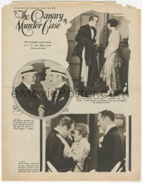 3p0167 CANARY MURDER CASE English magazine supplement page October 12, 1929 Louise Brooks shown!