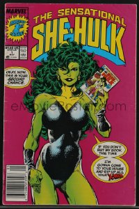 3p0139 SHE-HULK Sensational She-Hulk vol 2 no 1 comic book May 1989 great cover art by John Byrne!