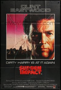 3p0226 SUDDEN IMPACT English 40x60 1983 Clint Eastwood is at it again as Dirty Harry, very rare!