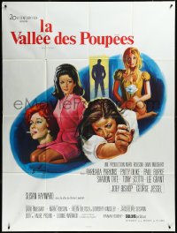 3p0130 VALLEY OF THE DOLLS French 1p 1968 Sharon Tate, Jacqueline Susann, different Grinsson art!