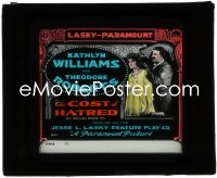 3p1627 COST OF HATRED glass slide 1917 great image of Kathlyn Williams & Theodore Roberts!