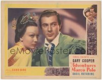 3p1106 ADVENTURES OF MARCO POLO LC 1937 great close up of Gary Cooper & Asian Sigrid Gurie!