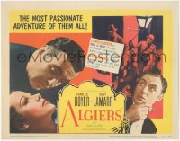3p0997 ALGIERS TC R1953 Charles Boyer loves sexiest Hedy Lamarr, but he can't leave the Casbah!