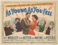 3p0998 AS YOUNG AS YOU FEEL TC 1951 sexy Marilyn Monroe, Woolley, Ritter, Jean Peters, David Wayne