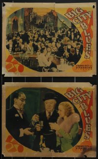 3p1563 BIG CITY BLUES 2 LCs 1932 sexy Sheila Terry with Guy Kibbee plus huge party scene, ultra rare!