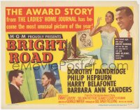 3p1136 BRIGHT ROAD LC #5 1953 nightclub singer Dorothy Dandridge & song favorite Harry Belafonte!