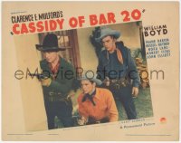 3p1144 CASSIDY OF BAR 20 LC 1938 William Boyd as Hopalong Cassidy, Russell Hayden, Frank Darien