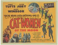 3p1011 CAT-WOMEN OF THE MOON TC 1953 campy cult classic, see the lost city of love-starved women!