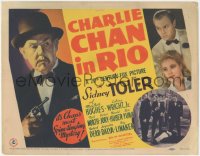 3p1013 CHARLIE CHAN IN RIO TC 1941 Asian detective Sidney Toler solves a mystery in Brazil, rare!