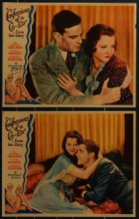 3p1566 CONFESSIONS OF A CO-ED 2 LCs 1931 romantic Sylvia Sidney & Norman Foster, ultra rare!