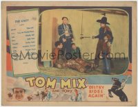 3p1157 DESTRY RIDES AGAIN LC 1932 Tom Mix with kid & tied up bad guys in his first talking picture!