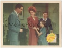 3p1305 SENTIMENTAL JOURNEY LC 1946 John Payne with doomed actress Maureen O'Hara & Connie Marshall!