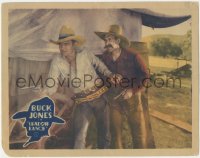 3p1308 SHADOW RANCH LC 1930 Buck Jones & Frank Rice sneaking around with their guns drawn!