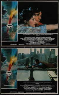 3p1586 SUPERMAN 2 LCs 1978 images of comic book hero Christopher Reeve flying, with Margot Kidder!