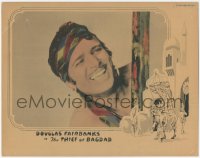 3p1334 THIEF OF BAGDAD LC 1924 best close portrait of smiling hero Douglas Fairbanks, ultra rare!
