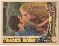 3p1348 TRADER HORN LC R1930s great romantic c/u of white African Edwina Booth & Duncan Renaldo!