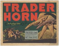 3p1096 TRADER HORN TC R1930s W.S. Van Dyke, Edwina Booth as white goddess of African pagan tribes!