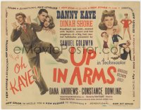 3p1097 UP IN ARMS TC 1944 funnyman Danny Kaye & sexy Dinah Shore + half-dressed Goldwyn Girls!