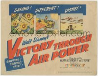 3p1098 VICTORY THROUGH AIR POWER TC 1943 most fascinating World War II story Disney ever told, rare!