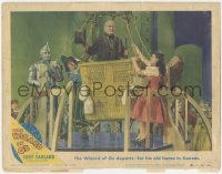 3p1366 WIZARD OF OZ LC #4 R1949 Judy Garland, Ray Bolger, Lahr & Haley by Frank Morgan in balloon!