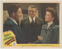 3p1367 WOMAN OF THE YEAR LC 1942 Katharine Hepburn says she met Spencer Tracy in a belligerent way!